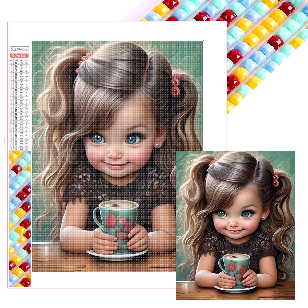 Cute Girl - Full Square Drill Diamond Painting 40*50CM