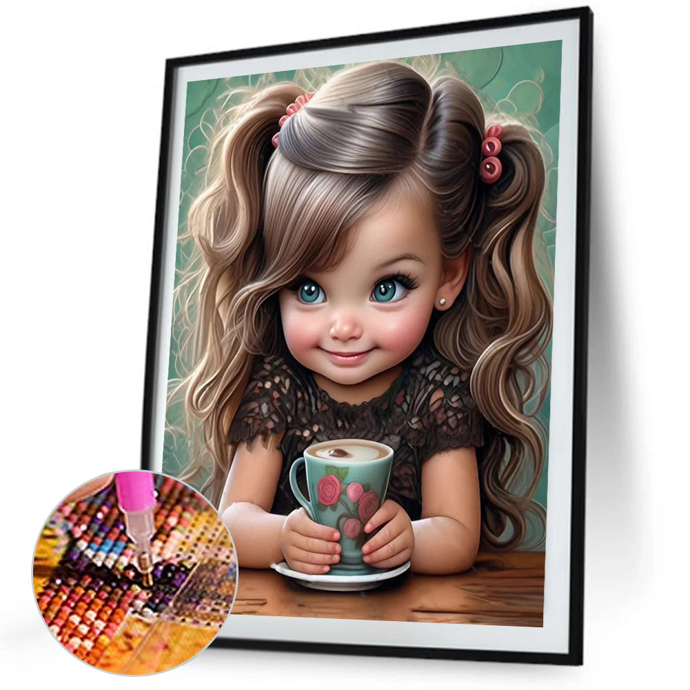 Cute Girl - Full Square Drill Diamond Painting 40*50CM