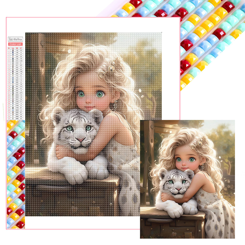 Cute Girl - Full Square Drill Diamond Painting 40*50CM