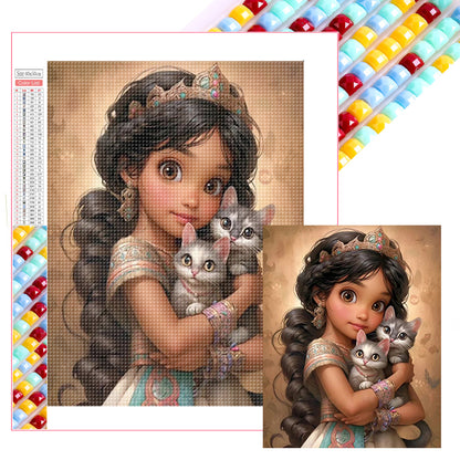 Cute Girl - Full Square Drill Diamond Painting 40*50CM