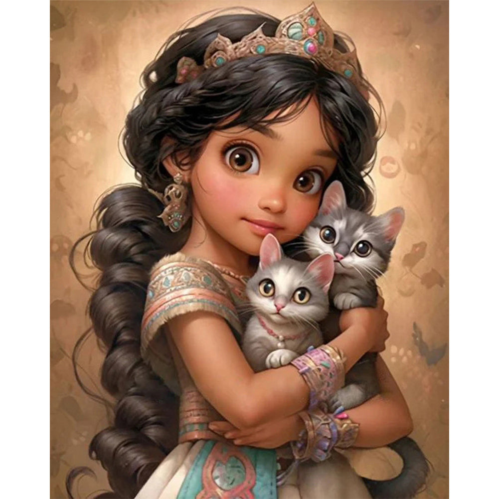 Cute Girl - Full Square Drill Diamond Painting 40*50CM