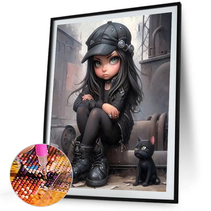 Cute Girl - Full Square Drill Diamond Painting 40*50CM