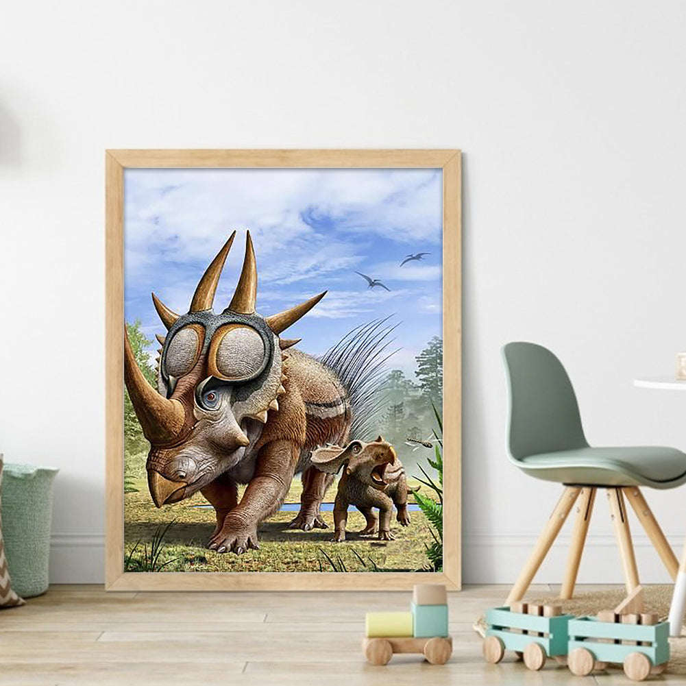 Buffaloceratops - 11CT Stamped Cross Stitch 40*50CM