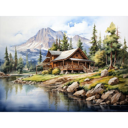 Country House - Full Square Drill Diamond Painting 45*60CM