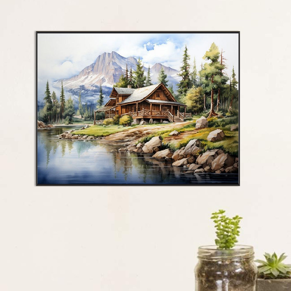 Country House - Full Square Drill Diamond Painting 45*60CM