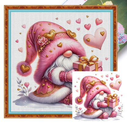 Valentine'S Day Goblin - 11CT Stamped Cross Stitch 40*40CM