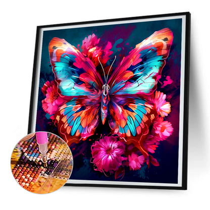 Butterfly - Full Round Drill Diamond Painting 30*30CM