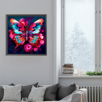 Butterfly - Full Round Drill Diamond Painting 30*30CM