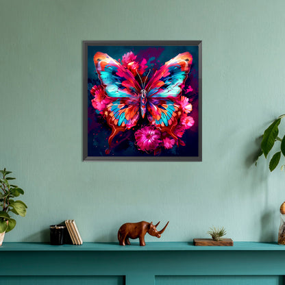 Butterfly - Full Round Drill Diamond Painting 30*30CM