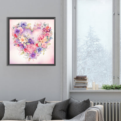 Love Flower - Full Round Drill Diamond Painting 30*30CM