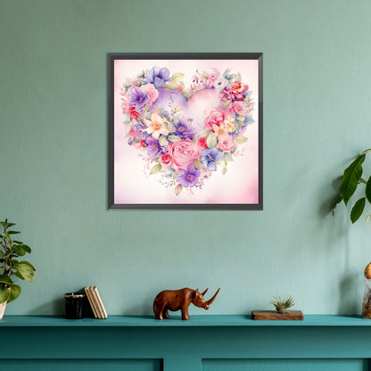 Love Flower - Full Round Drill Diamond Painting 30*30CM
