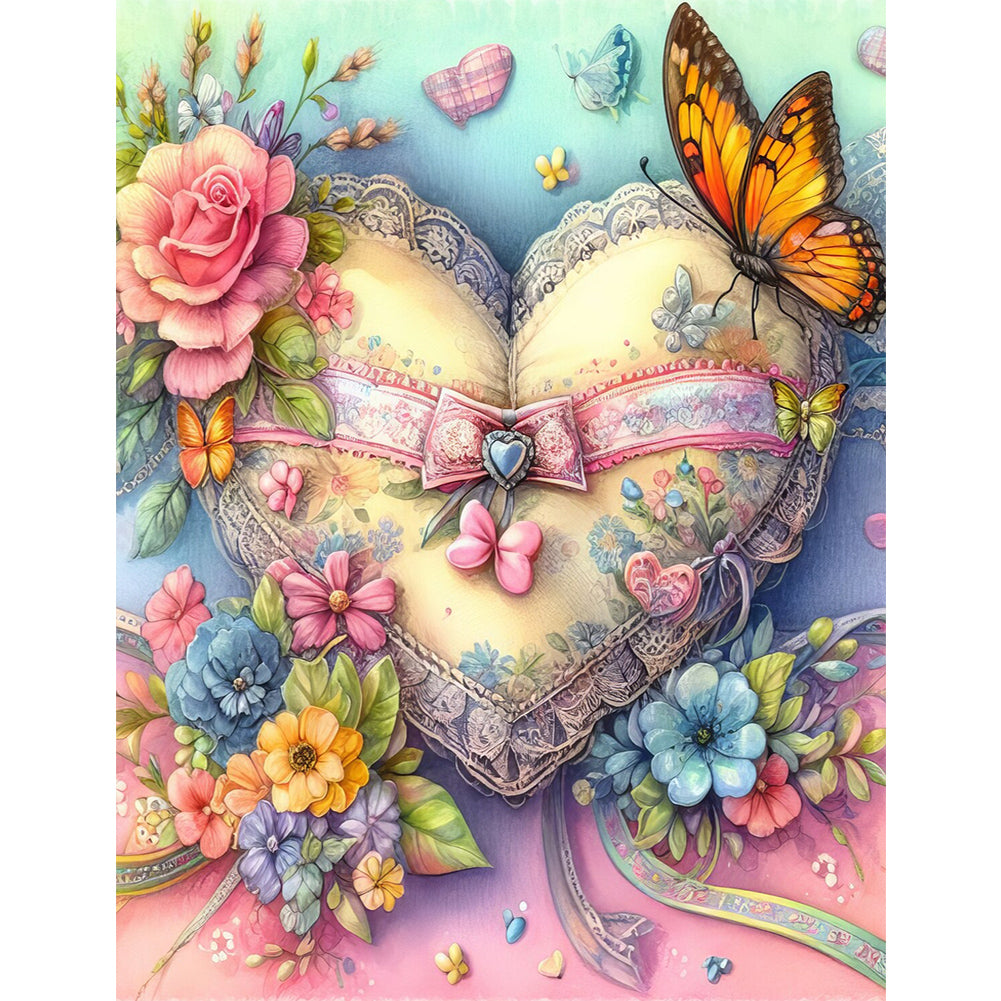 Love Pansies - Full Round Drill Diamond Painting 50*60CM