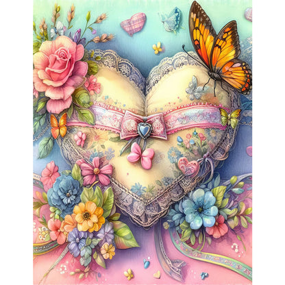 Love Pansies - Full Round Drill Diamond Painting 50*60CM