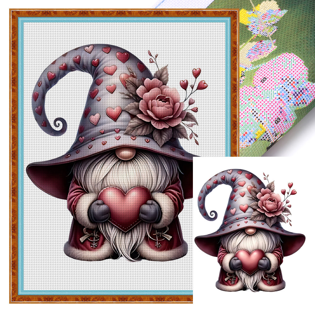 Valentine'S Day Goblin - 11CT Stamped Cross Stitch 30*40CM