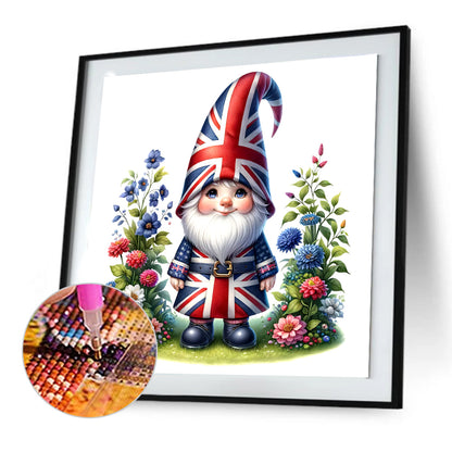 Garden Gnome - Full Round Drill Diamond Painting 30*30CM