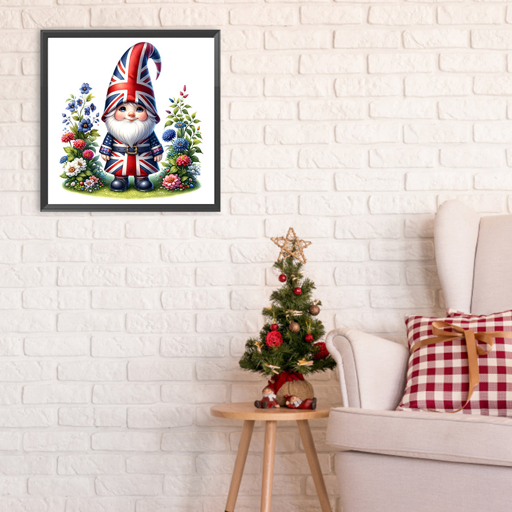 Garden Gnome - Full Round Drill Diamond Painting 30*30CM