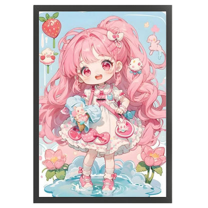 Strawberry Girl - 11CT Stamped Cross Stitch 40*60CM