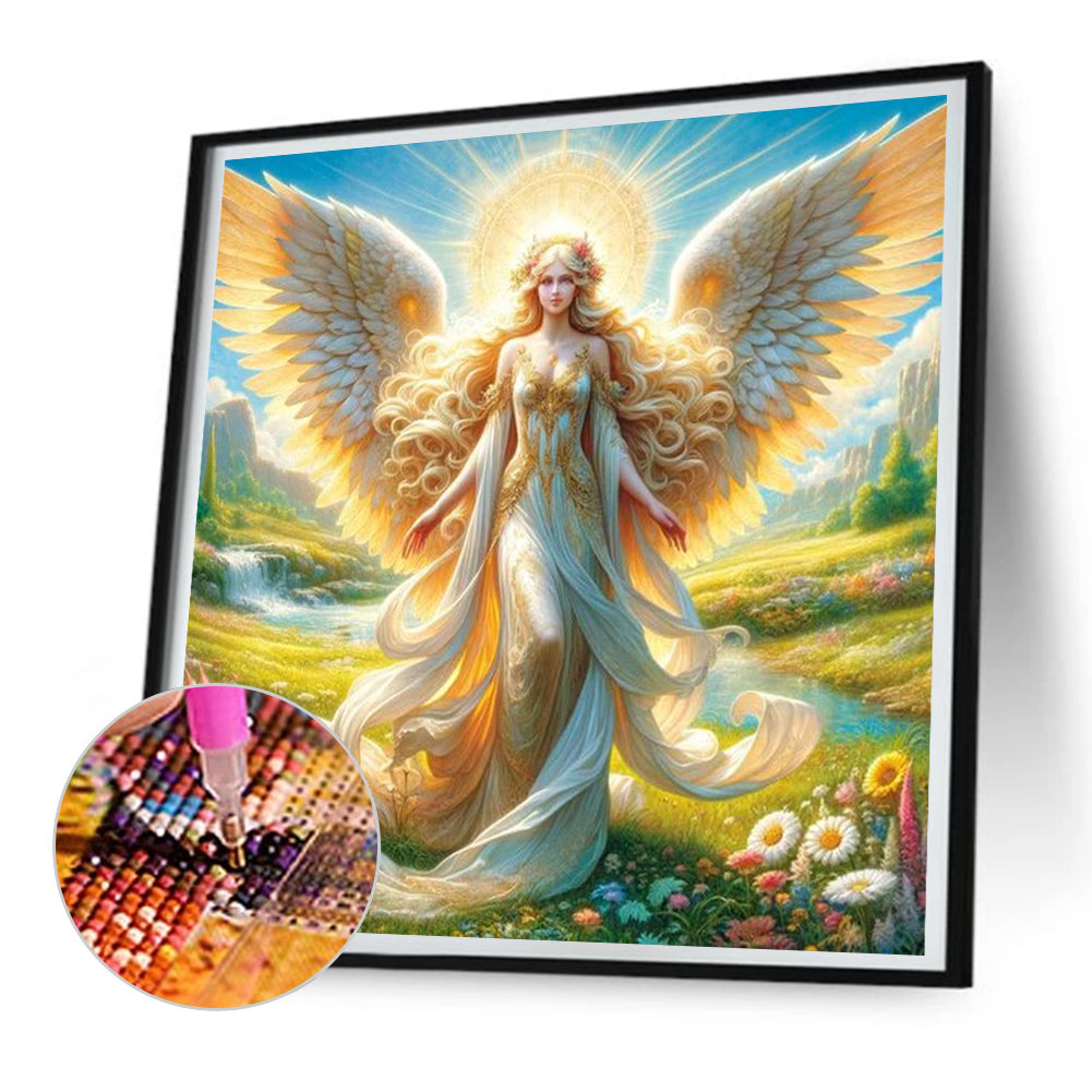 Angel Girl - Full Round Drill Diamond Painting 30*30CM