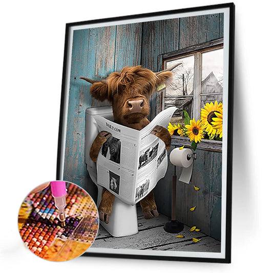 Consume Cattle - Full Round Drill Diamond Painting 30*40CM