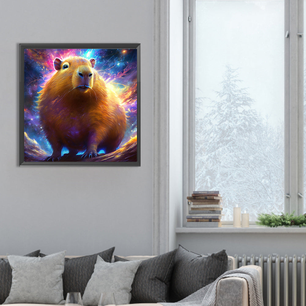 Galaxy Capybara - Full Round Drill Diamond Painting 30*30CM