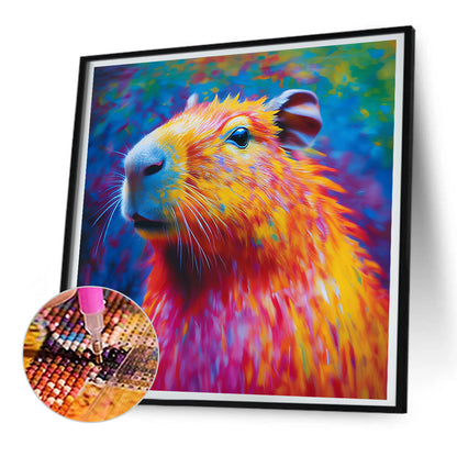 Colorful Capybara - Full Round Drill Diamond Painting 30*30CM