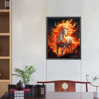 Fire Horse - Full Round Drill Diamond Painting 40*50CM