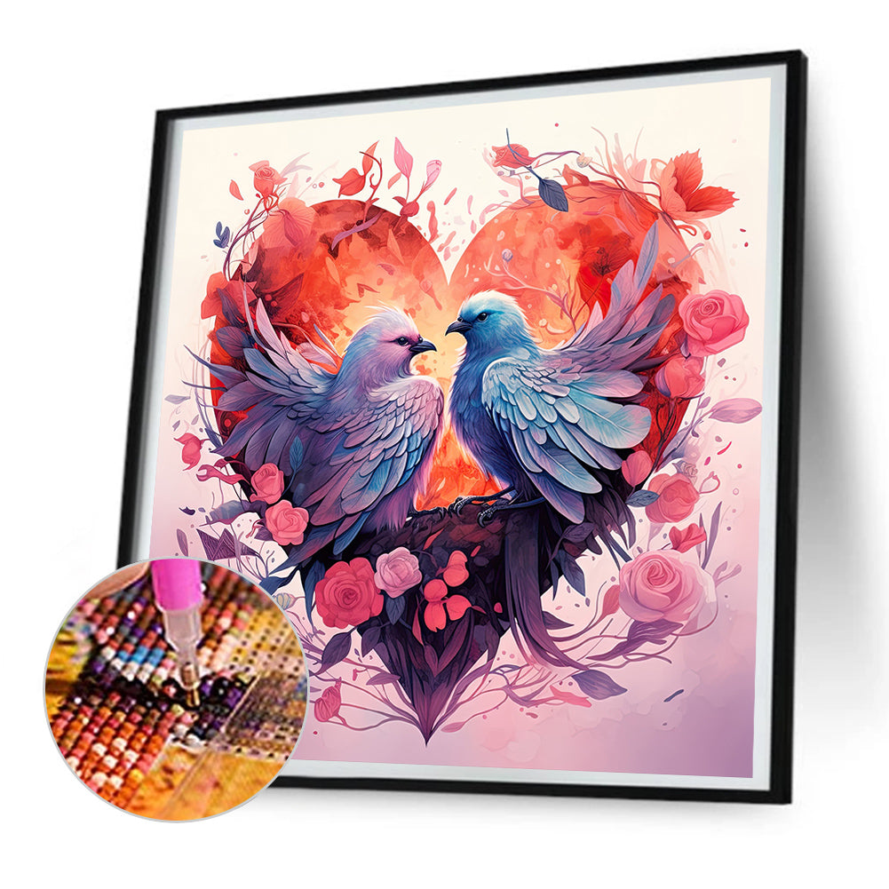 Love For Birds - Full Round Drill Diamond Painting 30*30CM