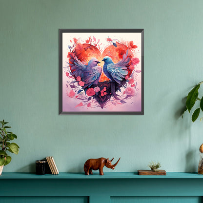 Love For Birds - Full Round Drill Diamond Painting 30*30CM