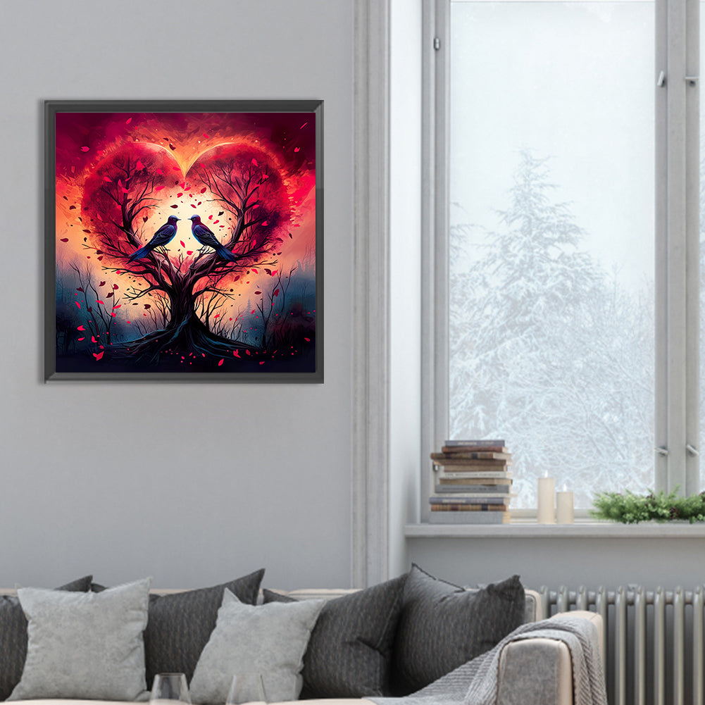 Love For Birds - Full Round Drill Diamond Painting 30*30CM