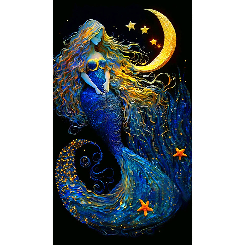 Goddess Of Stars And Moon - Full Round Drill Diamond Painting 40*70CM