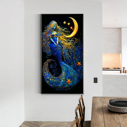 Goddess Of Stars And Moon - Full Round Drill Diamond Painting 40*70CM