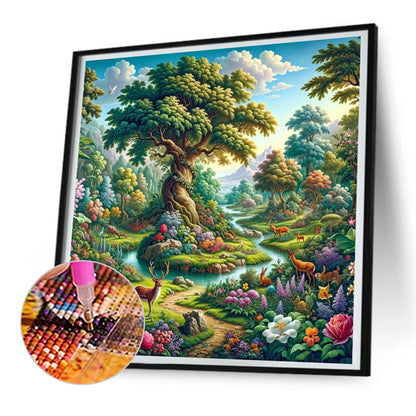 Garden Landscape - Full Round Drill Diamond Painting 30*30CM