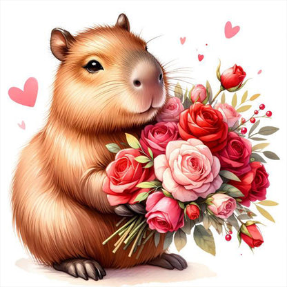 Capybara Capybara - Full Round Drill Diamond Painting 30*30CM