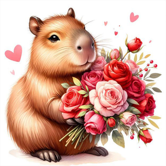 Capybara Capybara - Full Round Drill Diamond Painting 30*30CM