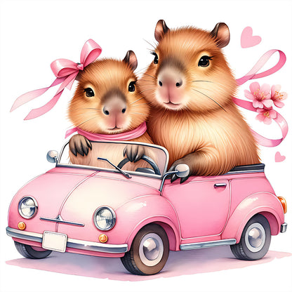 Capybara Capybara - Full Round Drill Diamond Painting 30*30CM