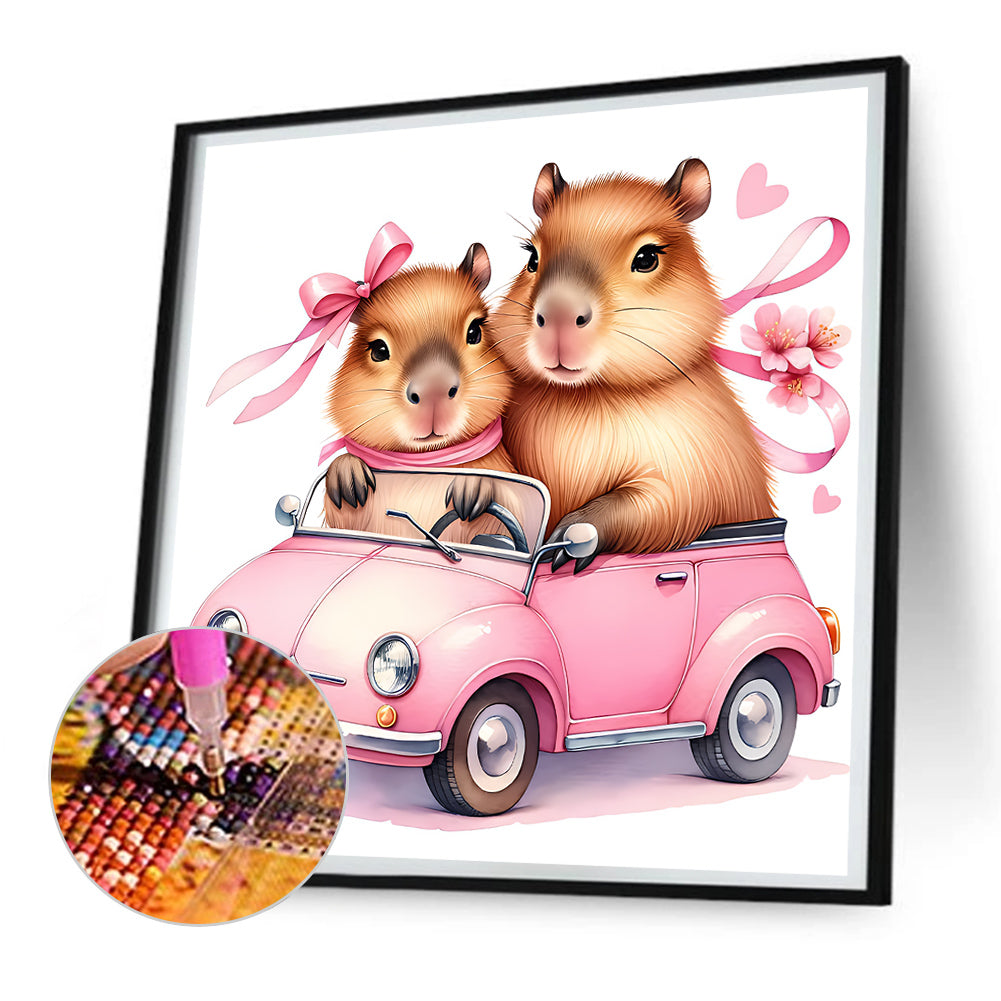 Capybara Capybara - Full Round Drill Diamond Painting 30*30CM