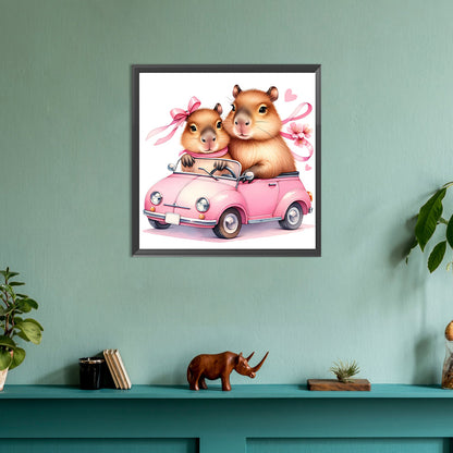 Capybara Capybara - Full Round Drill Diamond Painting 30*30CM