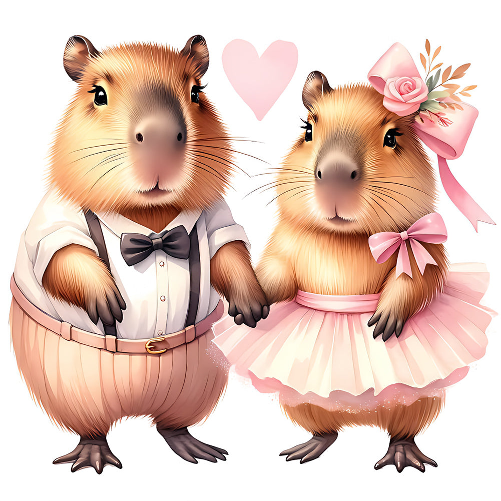 Capybara Capybara - Full Round Drill Diamond Painting 30*30CM