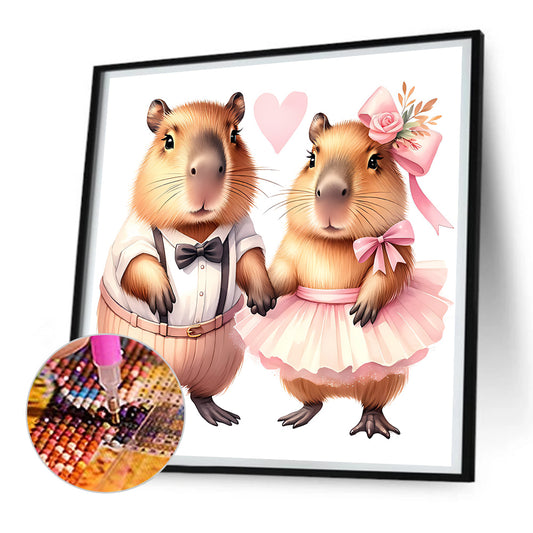 Capybara Capybara - Full Round Drill Diamond Painting 30*30CM