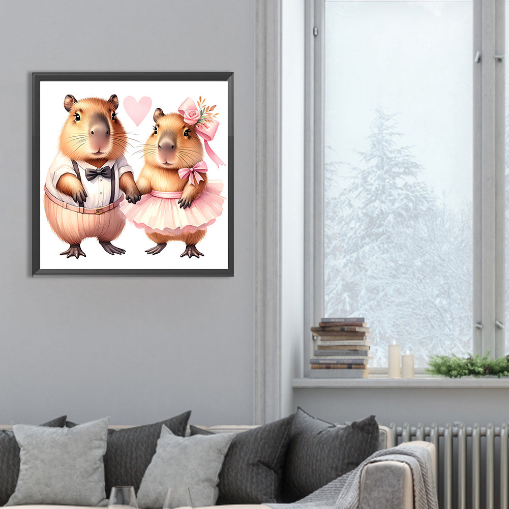 Capybara Capybara - Full Round Drill Diamond Painting 30*30CM