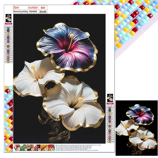 Texture Flower - Full Square Drill Diamond Painting 30*40CM