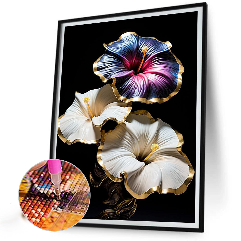 Texture Flower - Full Square Drill Diamond Painting 30*40CM