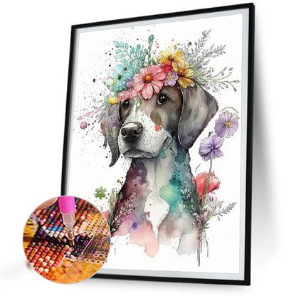 Ink Dog - Full Square Drill Diamond Painting 30*40CM