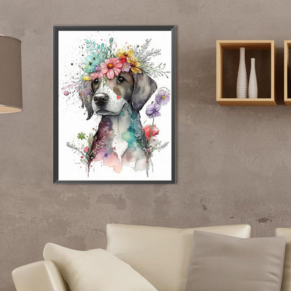 Ink Dog - Full Square Drill Diamond Painting 30*40CM