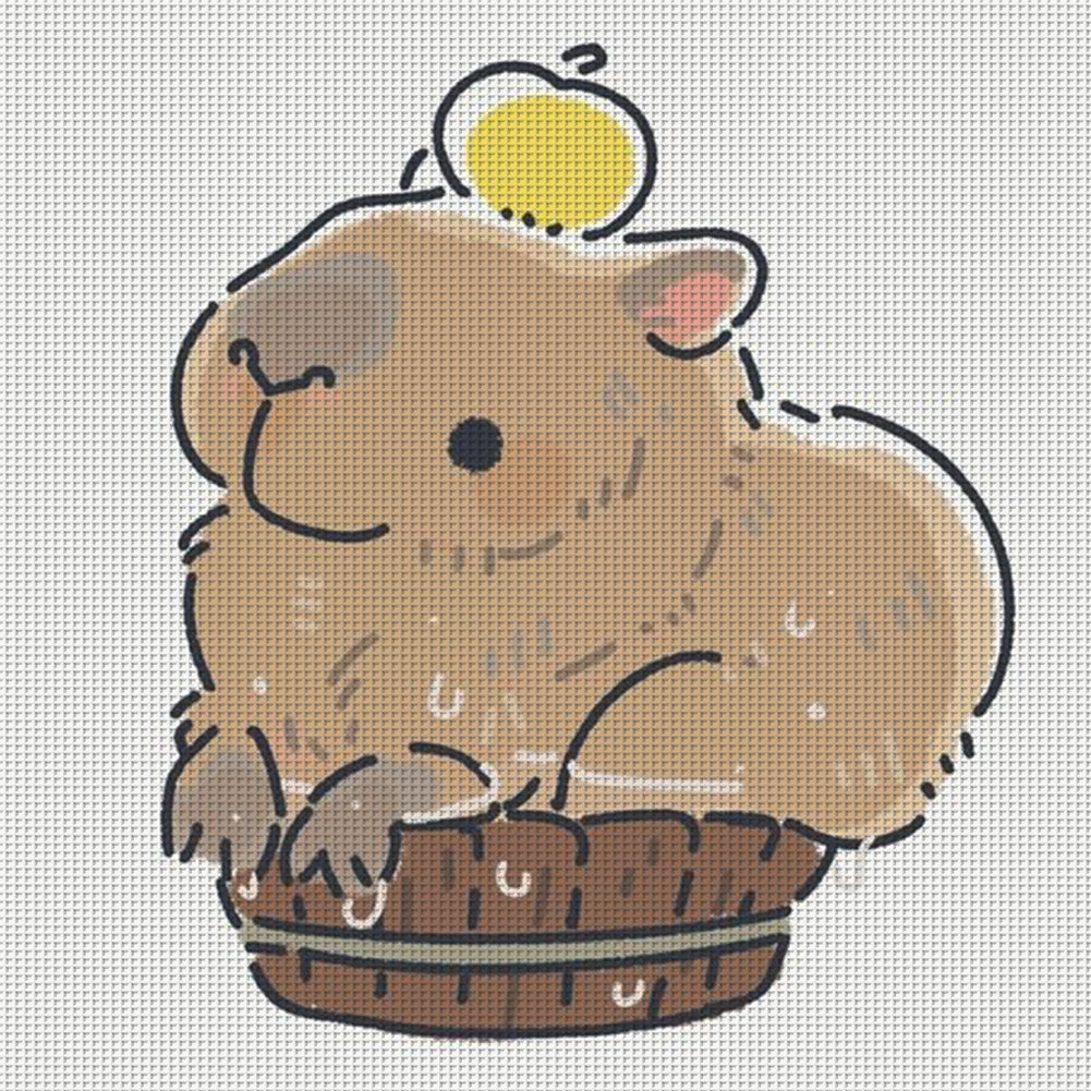 Kapibala - 11CT Stamped Cross Stitch 40*40CM