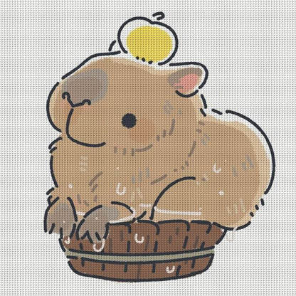 Kapibala - 11CT Stamped Cross Stitch 40*40CM