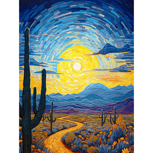 Western Trail - Full Round Drill Diamond Painting 30*40CM