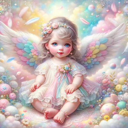 Angel Baby - Full Round Drill Diamond Painting 30*30CM