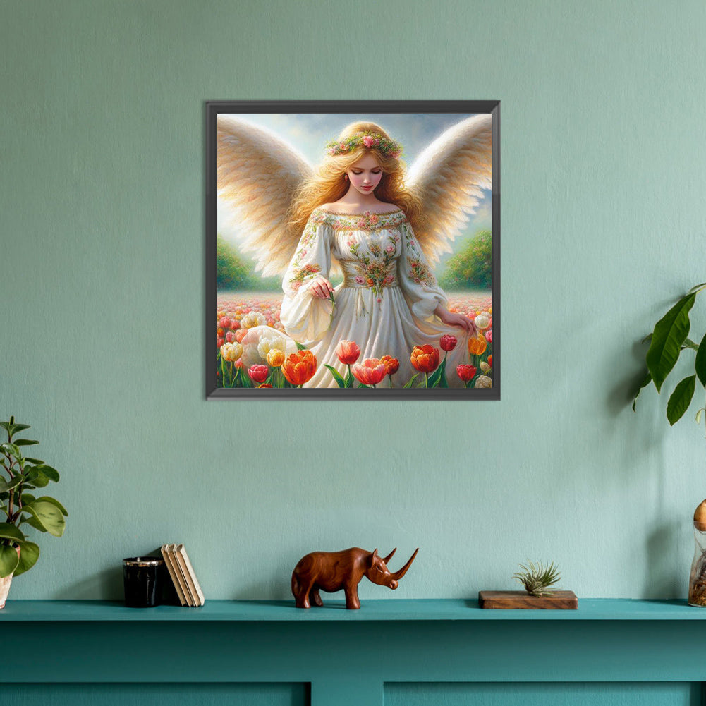 Angel Woman - Full Round Drill Diamond Painting 30*30CM