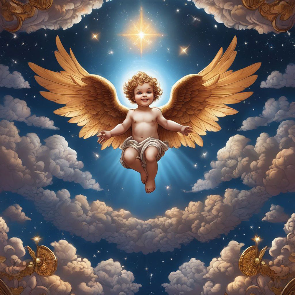 Angel Baby - Full Round Drill Diamond Painting 30*30CM